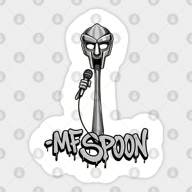 MF Spoon Sticker by UrbanLifeApparel